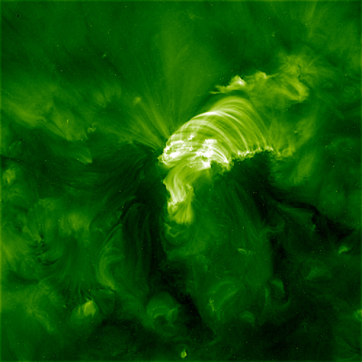 Solar eruption and a flare